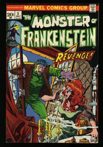 Cover Scan: Frankenstein #3 VF+ 8.5 The Monster's Revenge! Mike Ploog Cover! - Item ID #329202