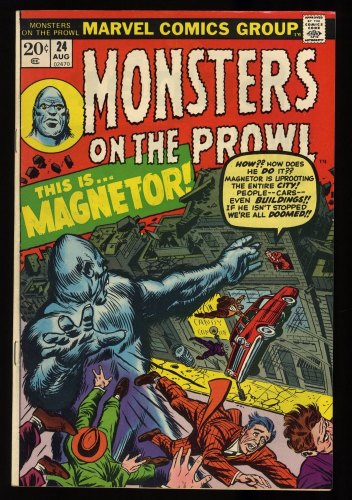 Cover Scan: Monsters on the Prowl #24 NM 9.4 Magnetor! - Item ID #329204