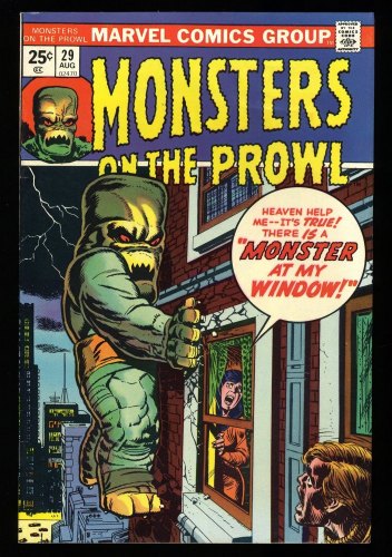 Cover Scan: Monsters on the Prowl #29 NM- 9.2 - Item ID #329232