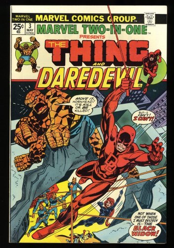 Cover Scan: Marvel Two-In-One #3 NM- 9.2 Daredevil Thing! - Item ID #329302