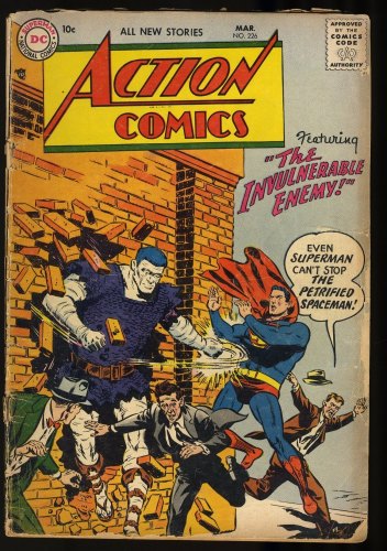 Cover Scan: Action Comics #226 GD- 1.8 Superman Vs. Spaceman! - Item ID #329336