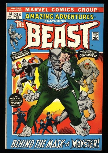 Cover Scan: Amazing Adventures #14 VF/NM 9.0  2nd Appearance Furry Blue Beast! - Item ID #329543