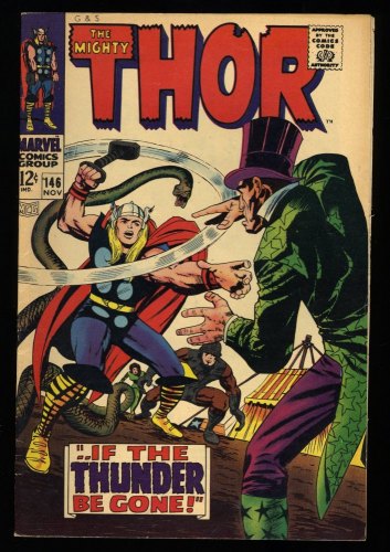 Cover Scan: Thor #146 VF- 7.5 Origin Inhumans! Stan Lee! Jack Kirby Art! - Item ID #329556