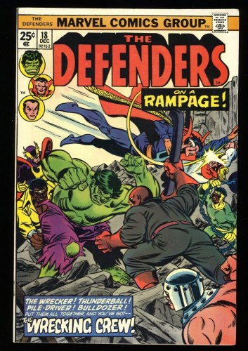 Cover Scan: Defenders #18 NM 9.4 1st Appearance Full Wrecking Crew! Rampage! - Item ID #329565