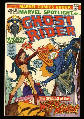 Cover Scan: Marvel Spotlight #11 NM 9.4 Ghost Rider! Cover App Witch-Woman! - Item ID #329571