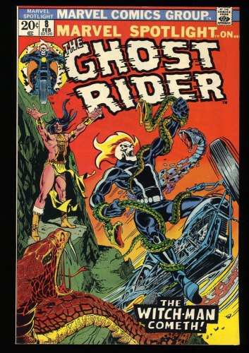 Cover Scan: Marvel Spotlight #8 NM 9.4 Ghost Rider Appearance 1st Snake-Dance! - Item ID #329573