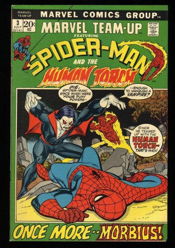 Cover Scan: Marvel Team-up #3 NM 9.4 Morbius! Human Torch! Spider-Man! - Item ID #329577