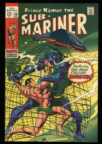 Cover Scan: Sub-Mariner #10 NM- 9.2 1st Karthon the Quester! - Item ID #329580