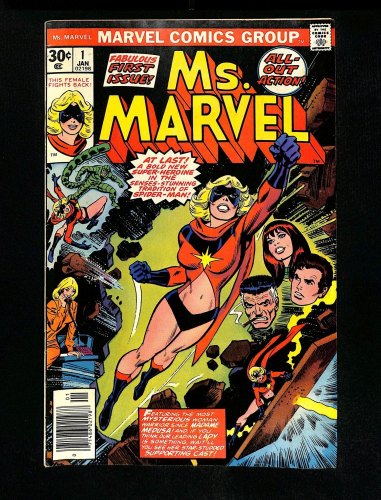 Cover Scan: Ms. Marvel #1 VF- 7.5 1st Appearance Carol Danvers as Ms. Marvel! - Item ID #330550