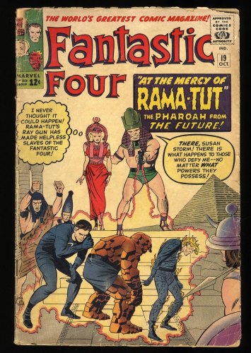 Cover Scan: Fantastic Four #19 GD 2.0 1st Appearance Rama-Tut (Kang)! Classic Key! - Item ID #331649