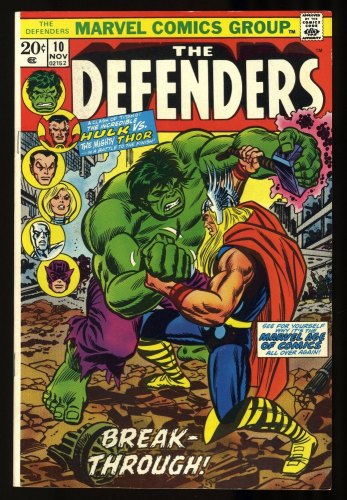 Cover Scan: Defenders #10 NM- 9.2 Thor vs Incredible Hulk!  Avengers-Defenders Crossover! - Item ID #332858