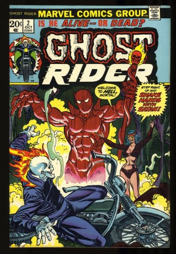 Cover Scan: Ghost Rider (1973) #2 VF+ 8.5 1st Appearance Daimon  Hellstorm! - Item ID #332862