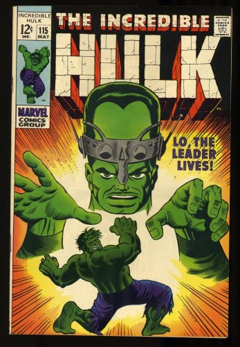 Cover Scan: Incredible Hulk #115 VF+ 8.5 Leader Appearance! Silver Age! - Item ID #332879