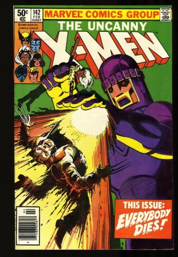 Cover Scan: Uncanny X-Men #142 VF 8.0 Newsstand Variant Days of Future Past! - Item ID #332900