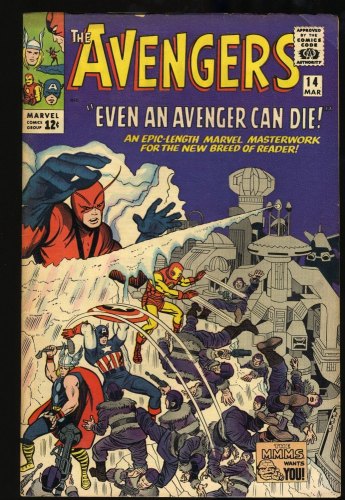 Cover Scan: Avengers #14 FN/VF 7.0 1st Appearance Of Ogor &amp; The Kallusians! - Item ID #333139