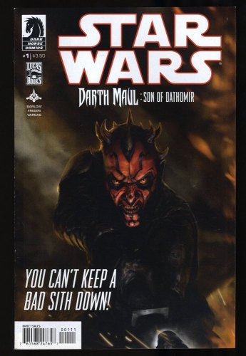 Cover Scan: Star Wars: Darth Maul - Son of Dathomir #1 VF+ 8.5 Barlow Story! Scalf Cover! - Item ID #333602