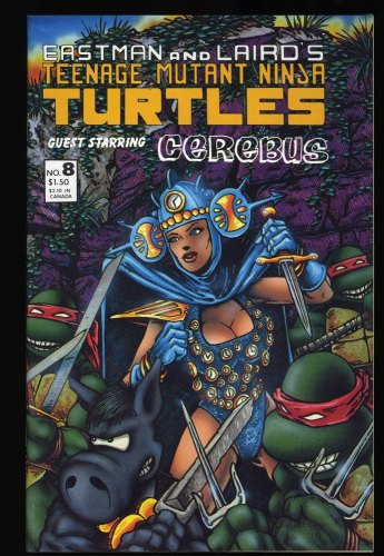 Cover Scan: Teenage Mutant Ninja Turtles #8 NM+ 9.6 Cerebus appearance! - Item ID #333644