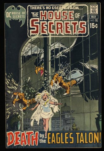 Cover Scan: House Of Secrets #91 VF+ 8.5 Neal Adams Cover! DC Horror! - Item ID #333671