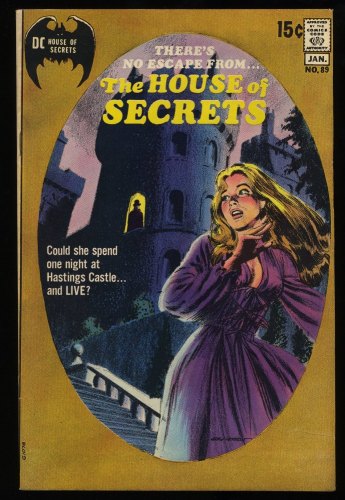 Cover Scan: House Of Secrets #89 VF+ 8.5 Gothic Castle/Maiden Cover! - Item ID #333672