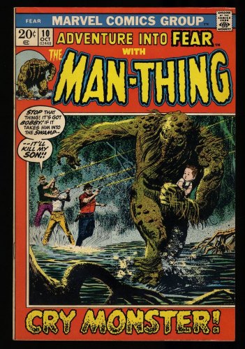 Cover Scan: Fear #10 VF 8.0 1st Appearance Man-Thing in Title and Origin Retold! - Item ID #333811