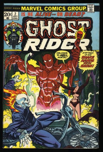 Cover Scan: Ghost Rider (1973) #2 VF+ 8.5 1st Appearance Daimon  Hellstorm! - Item ID #333816