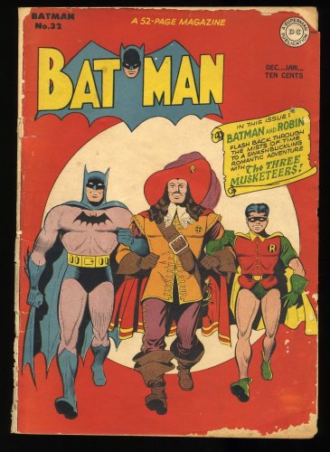 Cover Scan: Batman #32 Fair 1.0 Joker Appearance! Origin of Robin Retold! Dick Sprang! - Item ID #335319