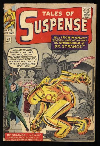 Cover Scan: Tales Of Suspense #41 GD/VG 3.0 3rd Appearance Iron Man! Kirby Cover! - Item ID #336433