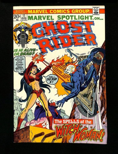 Cover Scan: Marvel Spotlight #11 VF+ 8.5 Ghost Rider! Cover App Witch-Woman! - Item ID #336484