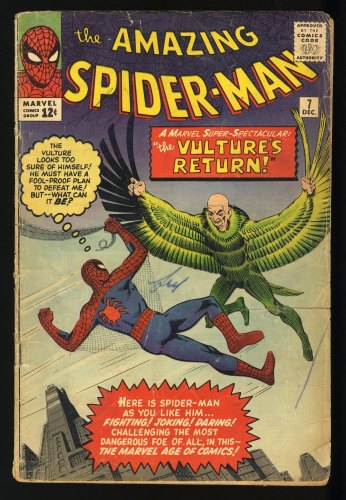 Cover Scan: Amazing Spider-Man #7 GD 2.0 2nd Full Appearance of Vulture! - Item ID #337709