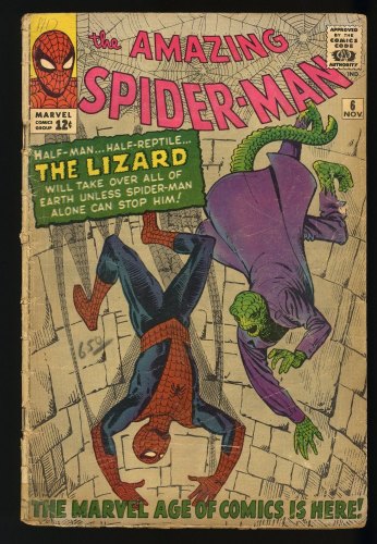 Cover Scan: Amazing Spider-Man #6 GD 2.0 (Restored) 1st Full Appearance of Lizard! - Item ID #337710