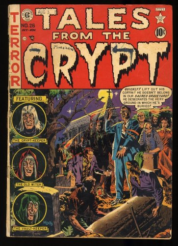 Cover Scan: Tales From The Crypt #26 FA/GD 1.5 The Barrowed Body! Wood Cover! - Item ID #340359