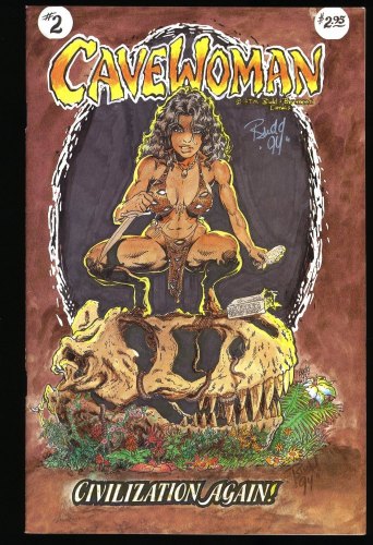 Cover Scan: Cavewoman #2 VF 8.0 Signed Budd Root! - Item ID #345185