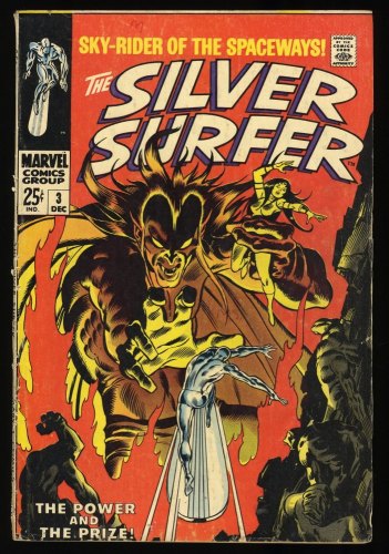 Cover Scan: Silver Surfer #3 VG 4.0 1st Appearance Mephisto! John Buscema! - Item ID #345243