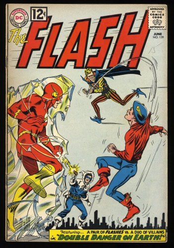 Cover Scan: Flash #129 VG 4.0 2nd Appearance of Golden Age Flash! JSA Cameo! - Item ID #345261