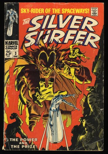 Cover Scan: Silver Surfer #3 GD- 1.8 1st Appearance Mephisto! John Buscema! - Item ID #345266