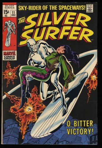Cover Scan: Silver Surfer #11 VF- 7.5 Shalla-Bal Warlock II! O' Bitter Victory! - Item ID #345338