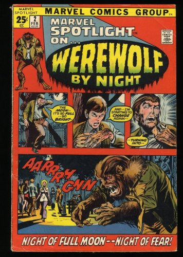 Cover Scan: Marvel Spotlight #2 FN+ 6.5 1st Appearance/Origin Werewolf by Night!! - Item ID #345677