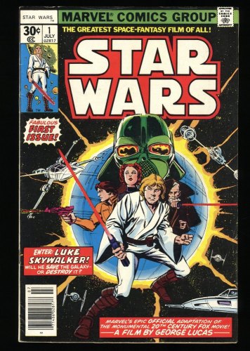 Cover Scan: Star Wars (1977) #1 FN 6.0 1st App Luke Skywalker Darth Vader! - Item ID #345797