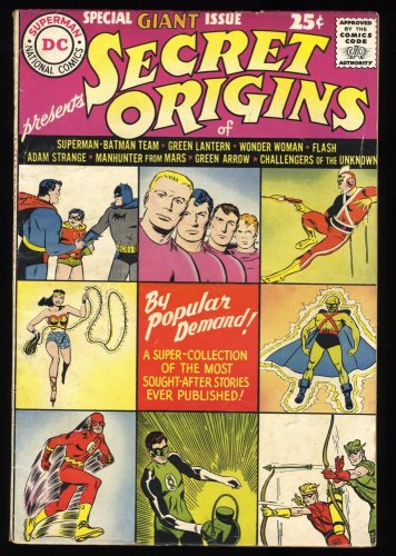 Cover Scan: Secret Origins #1 VG/FN 5.0 Green Lantern! Flash! Wonder Woman! - Item ID #345810