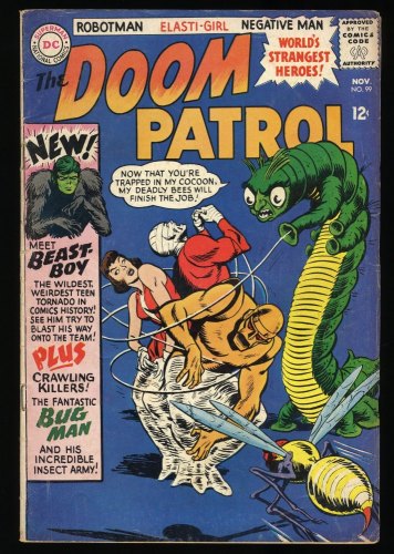 Cover Scan: Doom Patrol #99 VG+ 4.5 1st Appearance Beast Boy! Bob Brown! - Item ID #345813