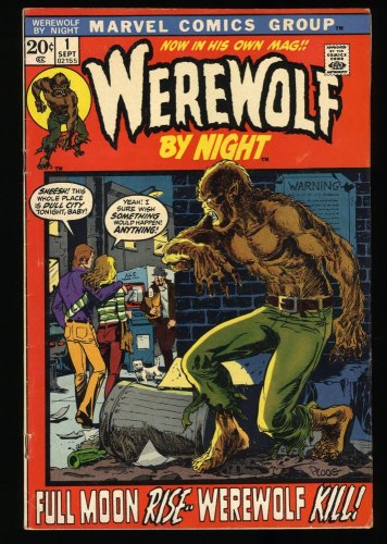 Cover Scan: Werewolf By Night (1972) #1 FN+ 6.5 1st Solo Series Classic Ploog Cover! - Item ID #345850