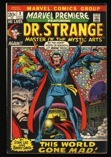 Cover Scan: Marvel Premiere #3 FN- 5.5 1st Doctor Dr. Strange in title! - Item ID #346717