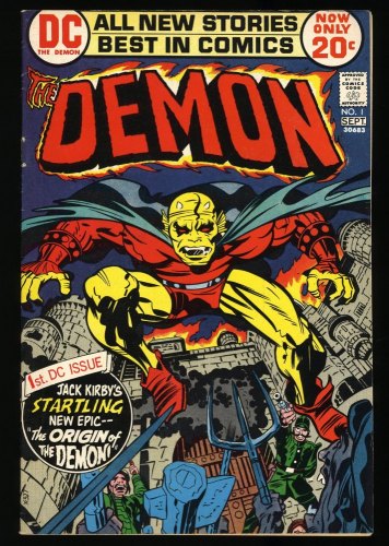 Cover Scan: Demon (1972) #1 VF- 7.5 1st Appearance Etrigan the Demon! Jack Kirby Art! - Item ID #346729