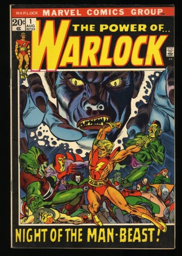 Cover Scan: Warlock (1972) #1 FN/VF 7.0 1st Appearance Soul Gem! Origin of Adam Warlock! - Item ID #346740