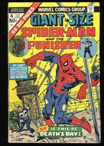 Cover Scan: Giant-Size Spider-Man #4 FN+ 6.5 3rd Punisher! 1st Moses Magnum! - Item ID #346748