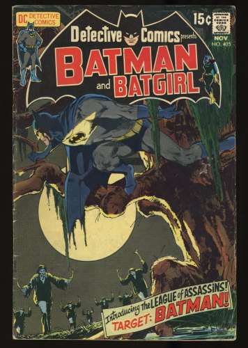 Cover Scan: Detective Comics (1937) #405 VG+ 4.5 1st League of Assassins! Batman! - Item ID #346820