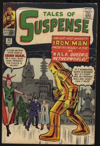Cover Scan: Tales Of Suspense #43 VG+ 4.5 Early Iron Man Appearance!!! - Item ID #346897