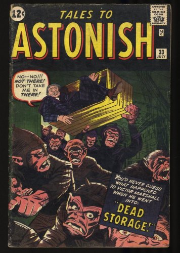 Cover Scan: Tales To Astonish #33 VG/FN 5.0 Kirby/Reinman Cover! Don Heck Art!  - Item ID #347082