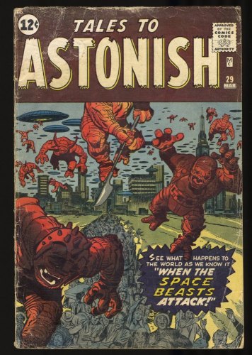 Cover Scan: Tales To Astonish #29 GD+ 2.5 Jack Kirby/Dick Ayers Cover! Steve Ditko Art! - Item ID #347088