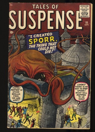 Cover Scan: Tales Of Suspense #11 FN- 5.5 Dr. Frankenstein! Jack Kirby!  - Item ID #347091